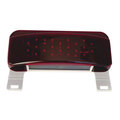 Fasteners Unlimited Fasteners Unlimited 003-81LM1 Surface Mount LED Taillight with License Bracket - White Base 003-81LM1